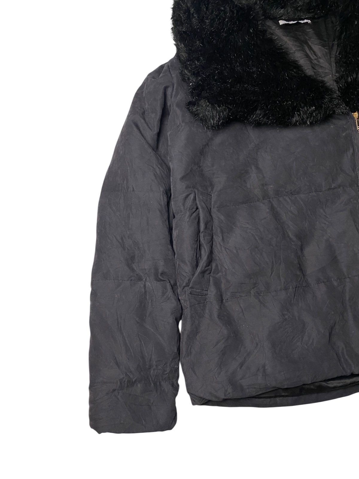 If Six Was Nine 2000's Lip Service Mink Fur Collar Puffer Jacket Size US M / EU 48-50 / 2 - 4 Thumbnail