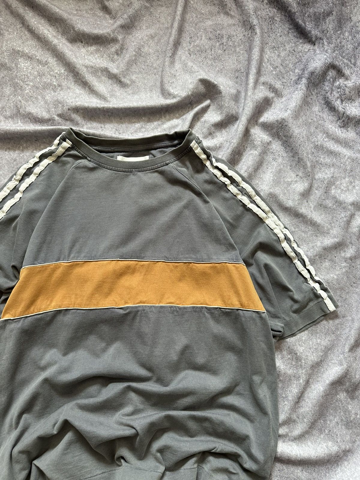 Wales Bonner Wales Bonner Grey George Stripe Tee Size XS Grey Size US XS / EU 42 / 0 - 3 Thumbnail