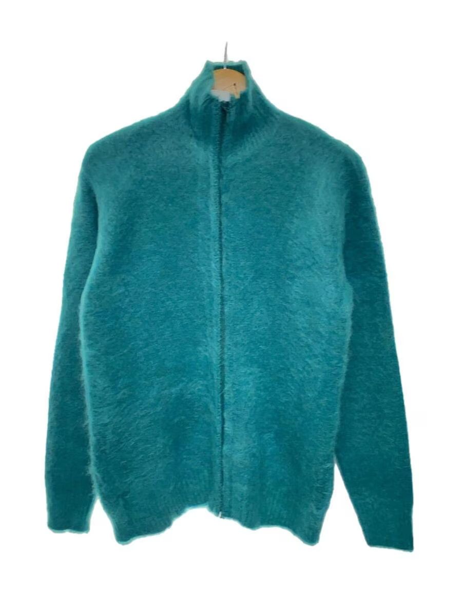 Image of Needles Mohair Full Zip Knit Cardigan in Green, Men's (Size Small)