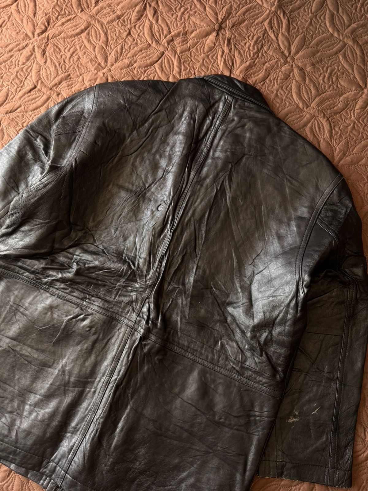 Issey Miyake VINTAGE 90s D HOMME A HOMME PARACHUTE POCKET LEATHER JACKET❗️ Size US M / EU 48-50 / 2 - 18 Thumbnail
