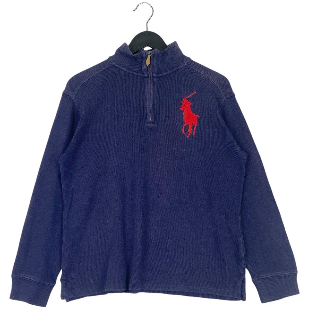Polo Ralph Lauren × Vintage Vintage Ralph Lauren Polo Quater Zip Small Embroidered Blue Size US M / EU 48-50 / 2 - 1 Thumbnail
