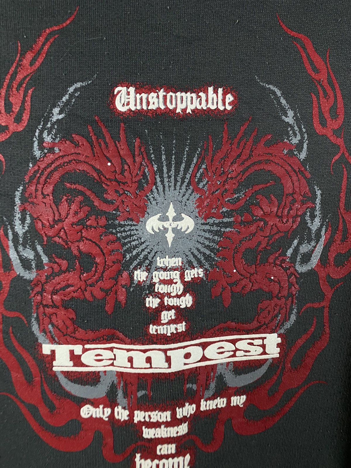 Japanese Brand × Vintage Vintage Dragon Tempest Hoodie Pullover Size US L / EU 52-54 / 3 - 4 Thumbnail