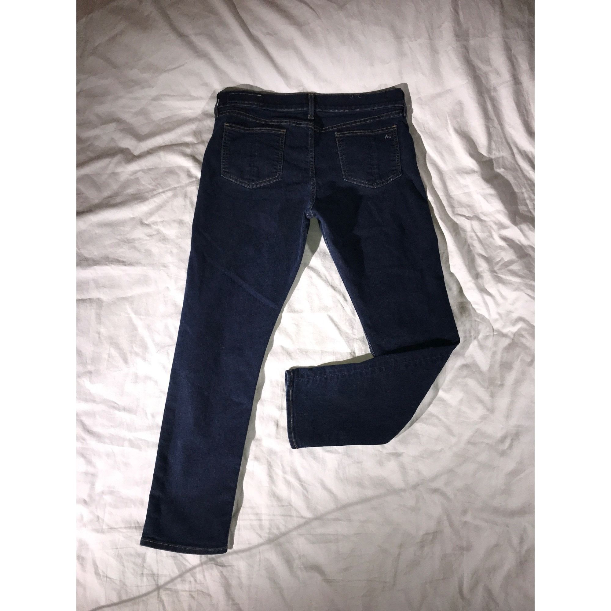 Rag & Bone Rag & Bone Women's Marlowe Blue Slim Fit Capri Je Size 32" / US 10 / IT 46 - 2 Thumbnail