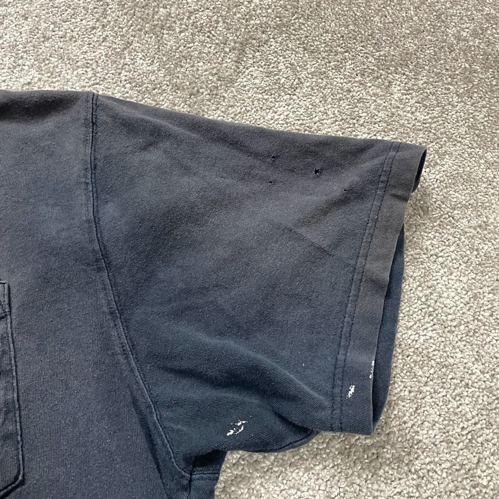 Carhartt VINTAGE Carhartt K87 Loose Shirt Men L Blue Crew Neck Cotton Pocket Tee 90s Outdoor Mens Size US L / EU 52-54 / 3 - 4 Thumbnail