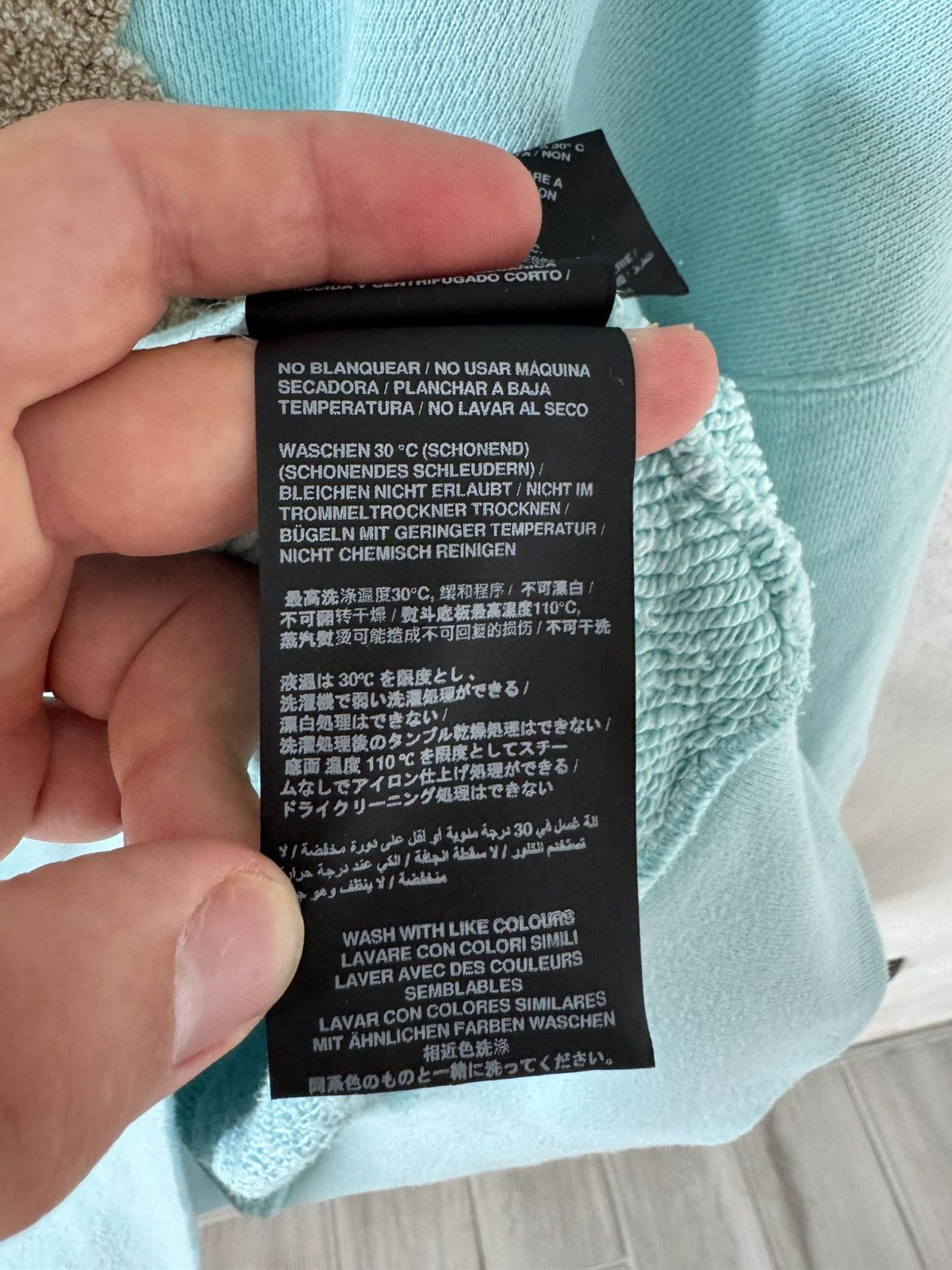 Palm Angels Palm Angels Kill the Bear Popover Hoodie-Turquoise/Blu Size US M / EU 48-50 / 2 - 11 Thumbnail