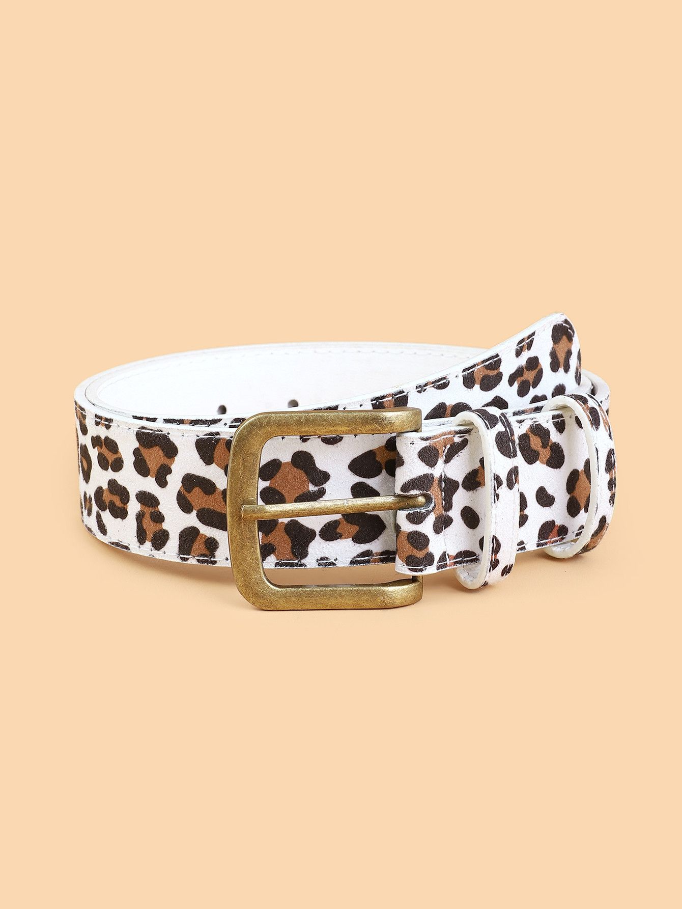 Japanese Brand 2000s leopard cheetah print belt Size 32 - 1 Thumbnail