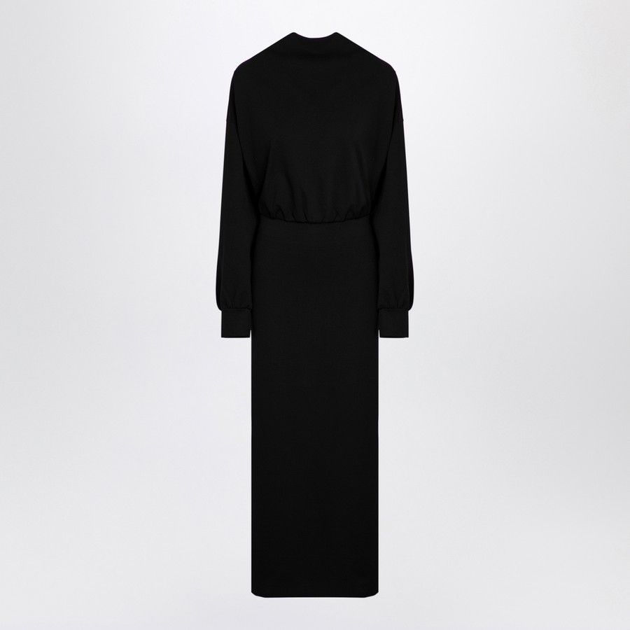 THE ANDAMANE o1d2blof1024 Midi Dress In Black Size S / US 4 / IT 40 - 1 Thumbnail