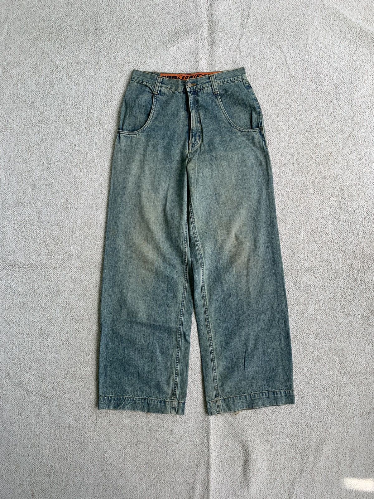 Edwin × Vintage Vintage Edwin Big Pocket Wide Leg Baggy Pants Size US 29 - 2 Thumbnail