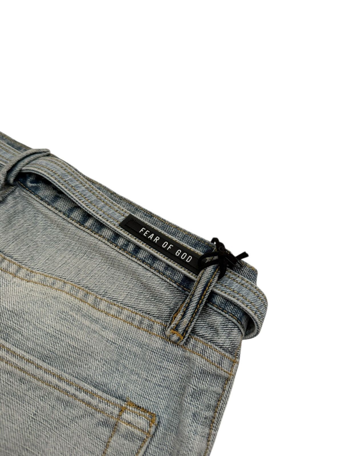 Fear of God Inside Out Belt Drawstring Denim Size US 28 / EU 44 - 8 Thumbnail