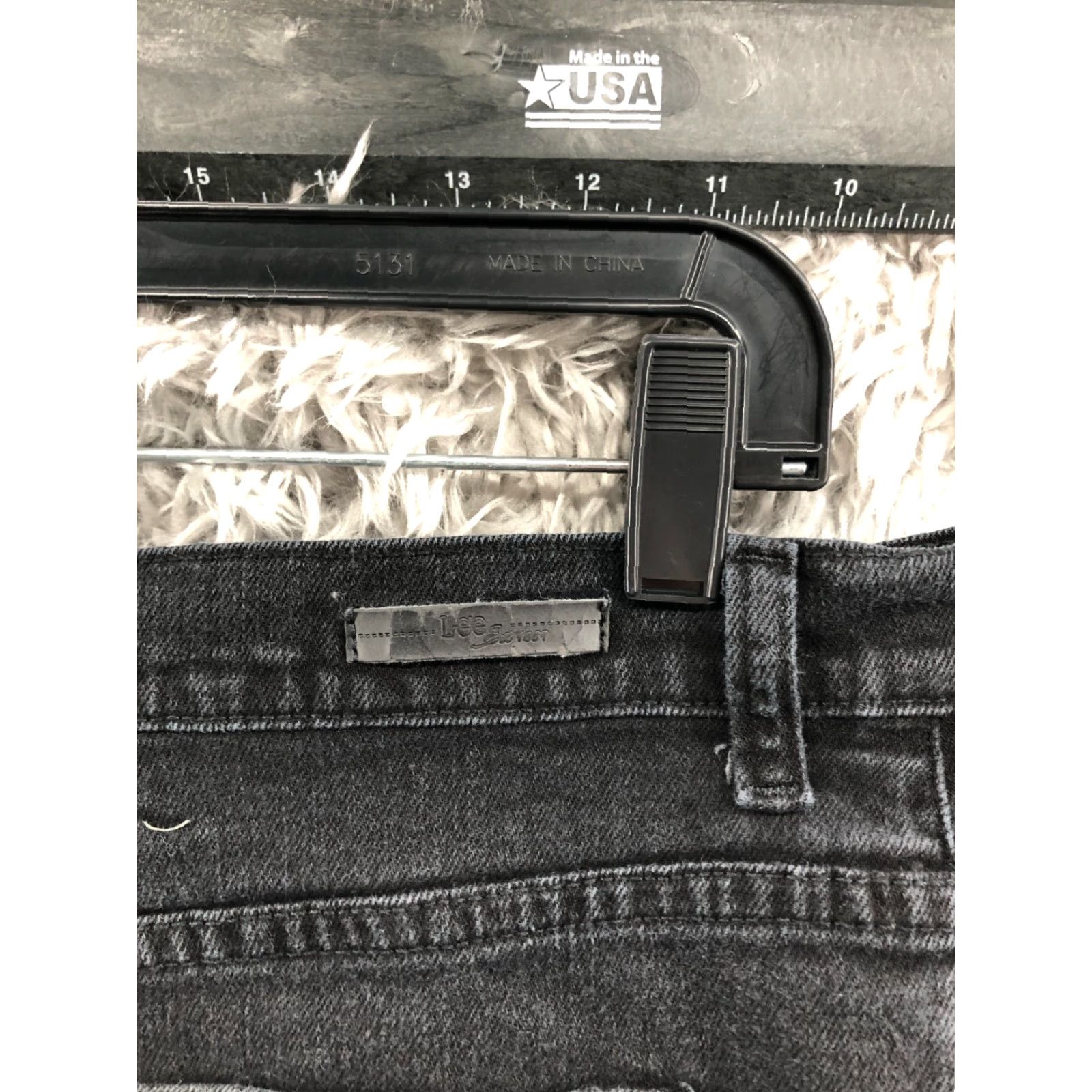 Lee Lee Relaxed Fit Jeans Womens Size 16 Dark Wash Black Denim High Rise 5-Pocket Pocket Jeans Mens? Womens Size 38" / US 16 / IT 52 - 6 Thumbnail
