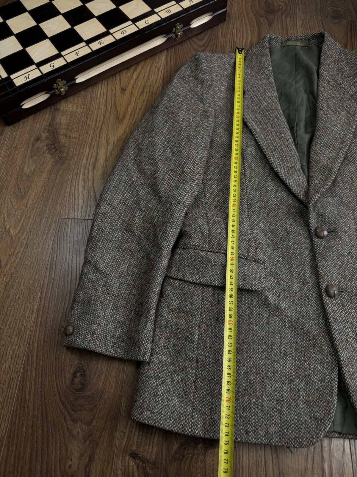 Harris Tweed Vintage wool blazer Harris Tweed 80s original luxury item Size 36R - 8 Thumbnail