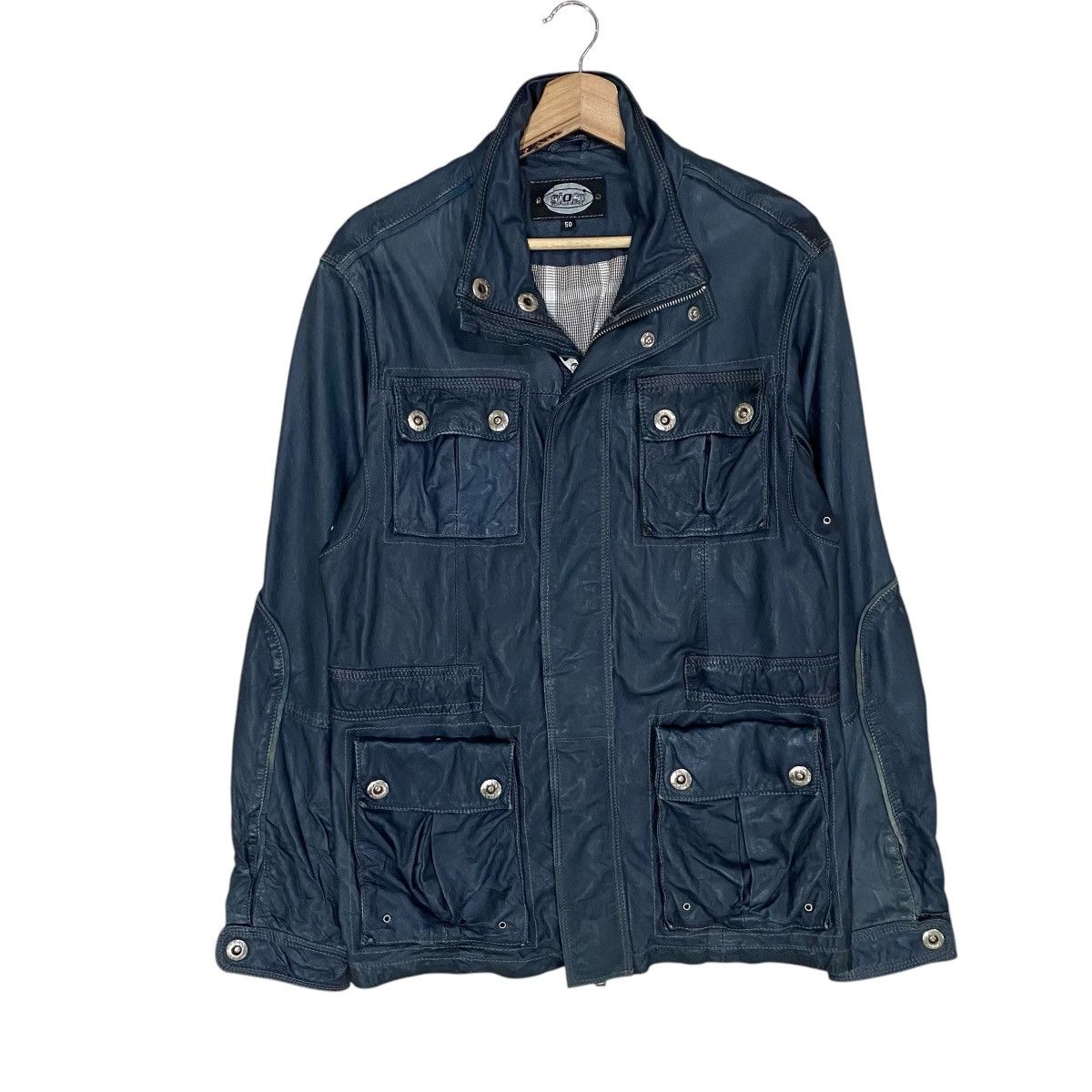 Genuine Leather × Vintage VTG SIOSI PER CARLOS IBAEZ GENUINE LEATHER JACKET Size US S / EU 44-46 / 1 - 2 Thumbnail