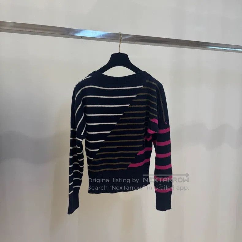 Chanel Chanel 20C colourful striped double C logo cashmere knitte Size XXS / US 00 / IT 34 - 4 Thumbnail