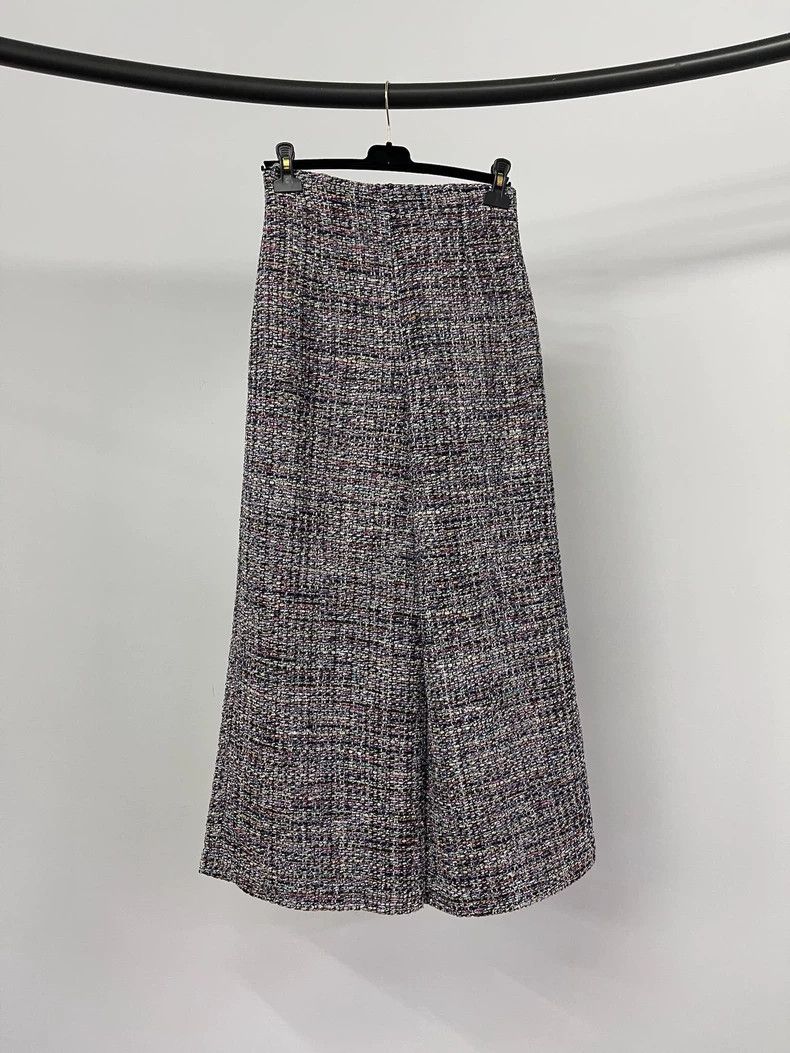 Chanel Chanel Colorful tweed braided wide-leg trousers Size 25" / US 0 / IT 36 - 3 Thumbnail
