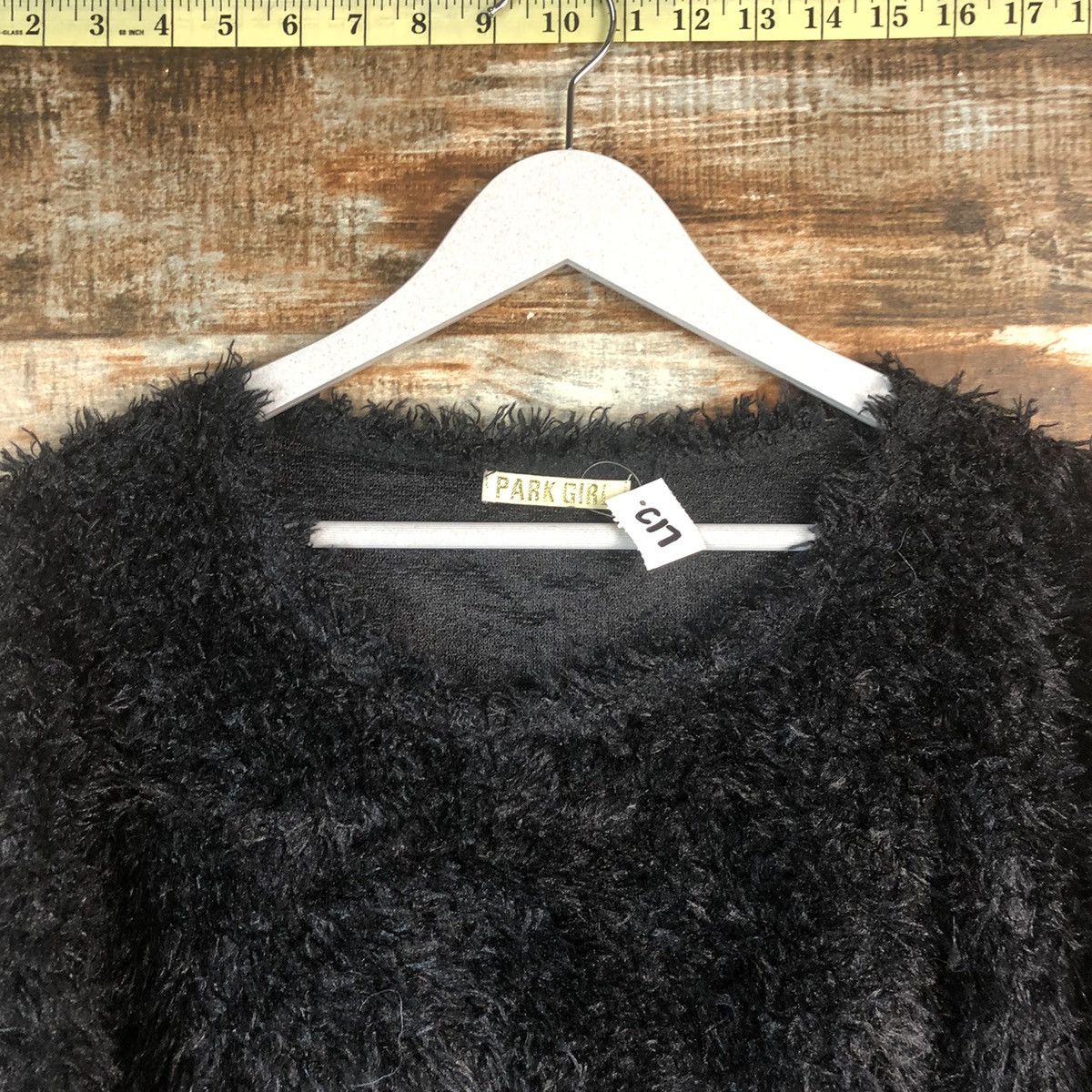 Homespun Knitwear × Japanese Brand DL Park Girl Black fur shaggy Mohair Knitwear #C040 Size M / US 6-8 / IT 42-44 - 4 Thumbnail