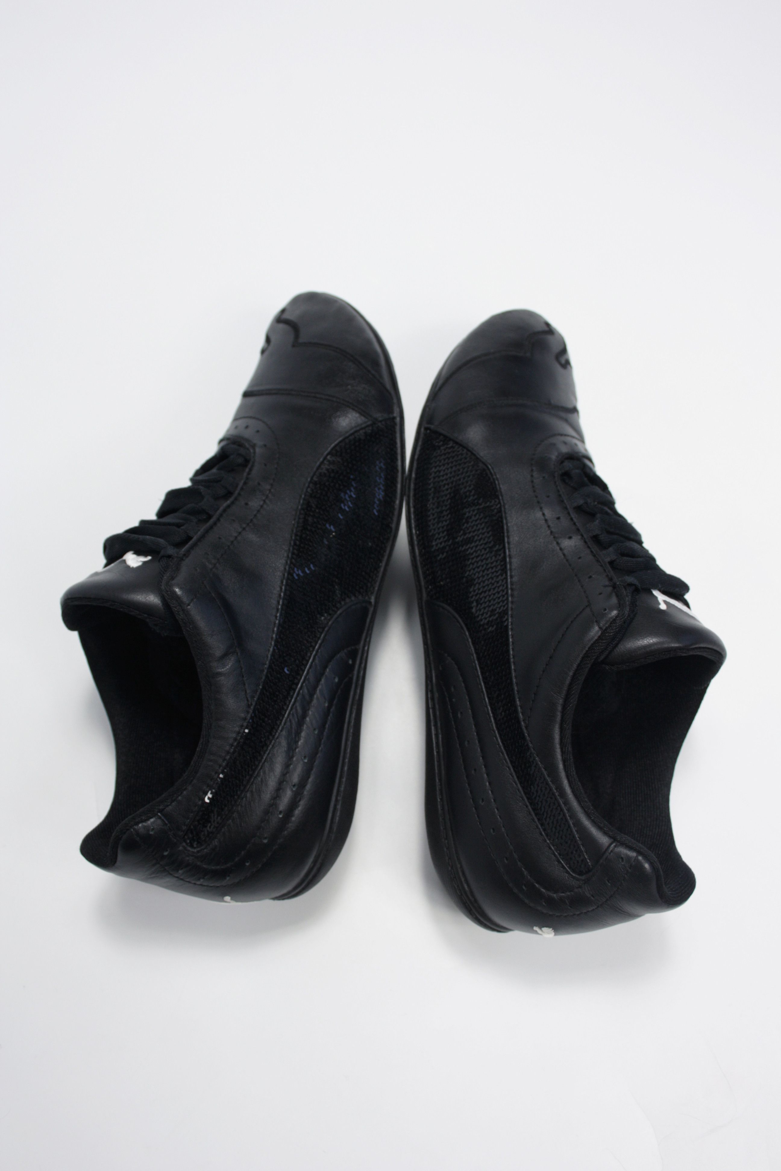 Japanese Brand Puma 2000s Vintage Glitter Strip Leather Sneaker Shoes Y2K Size US 7.5 / IT 37.5 - 4 Thumbnail