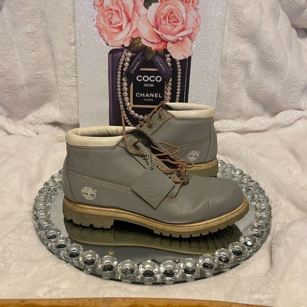 Timberland Timberland Light Gray Ankle Boots Size US 9.5 / EU 42-43 - 1 Thumbnail