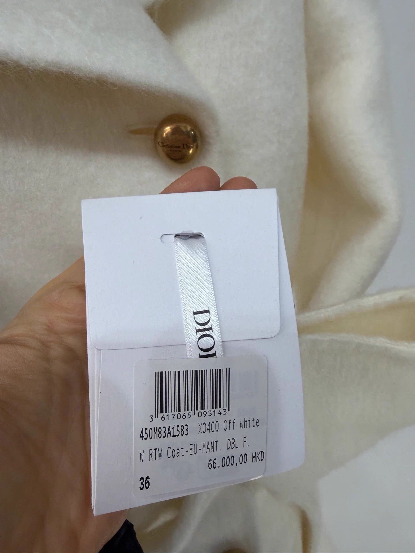Dior Dior FW24 Snow White Mohair Wool Coat FR36 NWT Size XS / US 0-2 / IT 36-38 - 6 Thumbnail