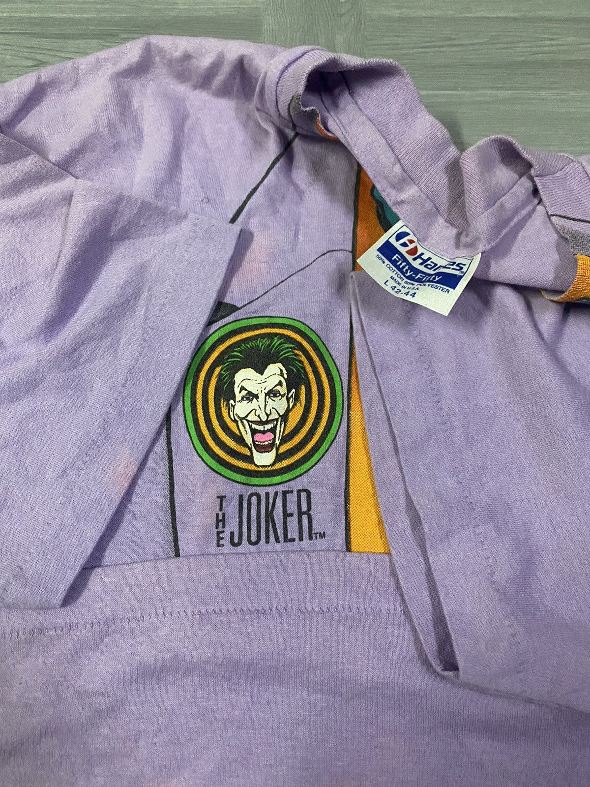 DC Comics Vintage 🔥 RARE 🔥1989 Batman & The Joker Tuxedo Tee Size US L / EU 52-54 / 3 - 25 Thumbnail