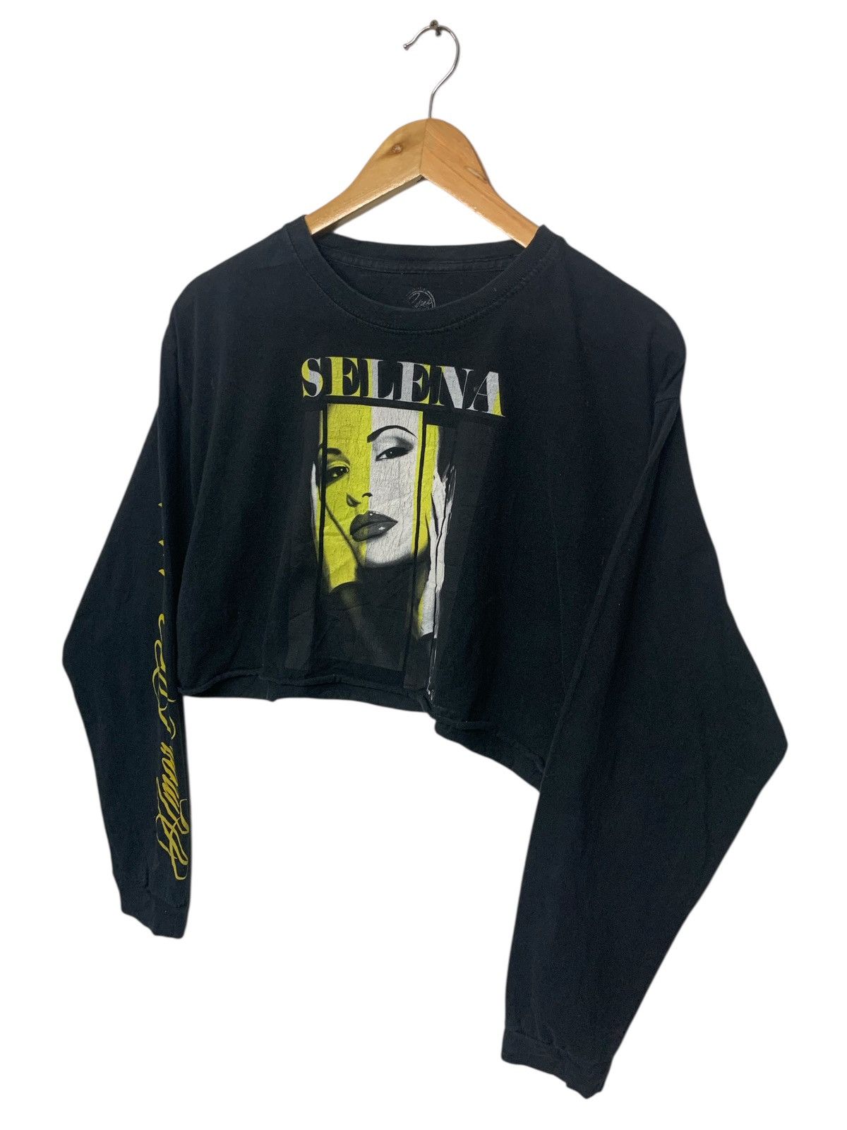 Band Tees Rare Selena Quintanilla Crop Tops Longsleeve T Shirt Size L / US 10 / IT 46 - 2 Thumbnail