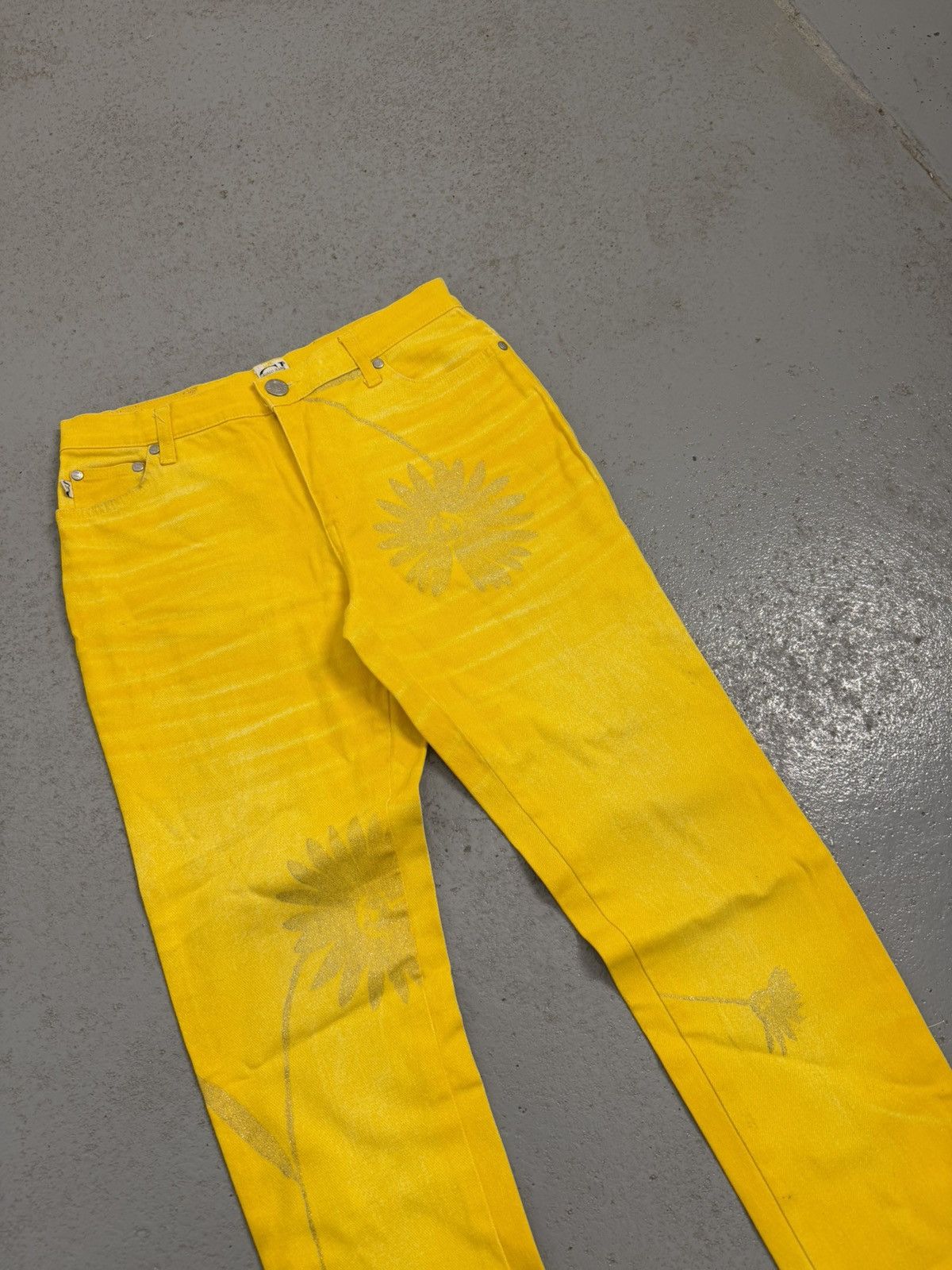 Just Cavalli Vintage Cavalli Jeans Sunflowers jeans Size 30" / US 8 / IT 44 - 3 Thumbnail