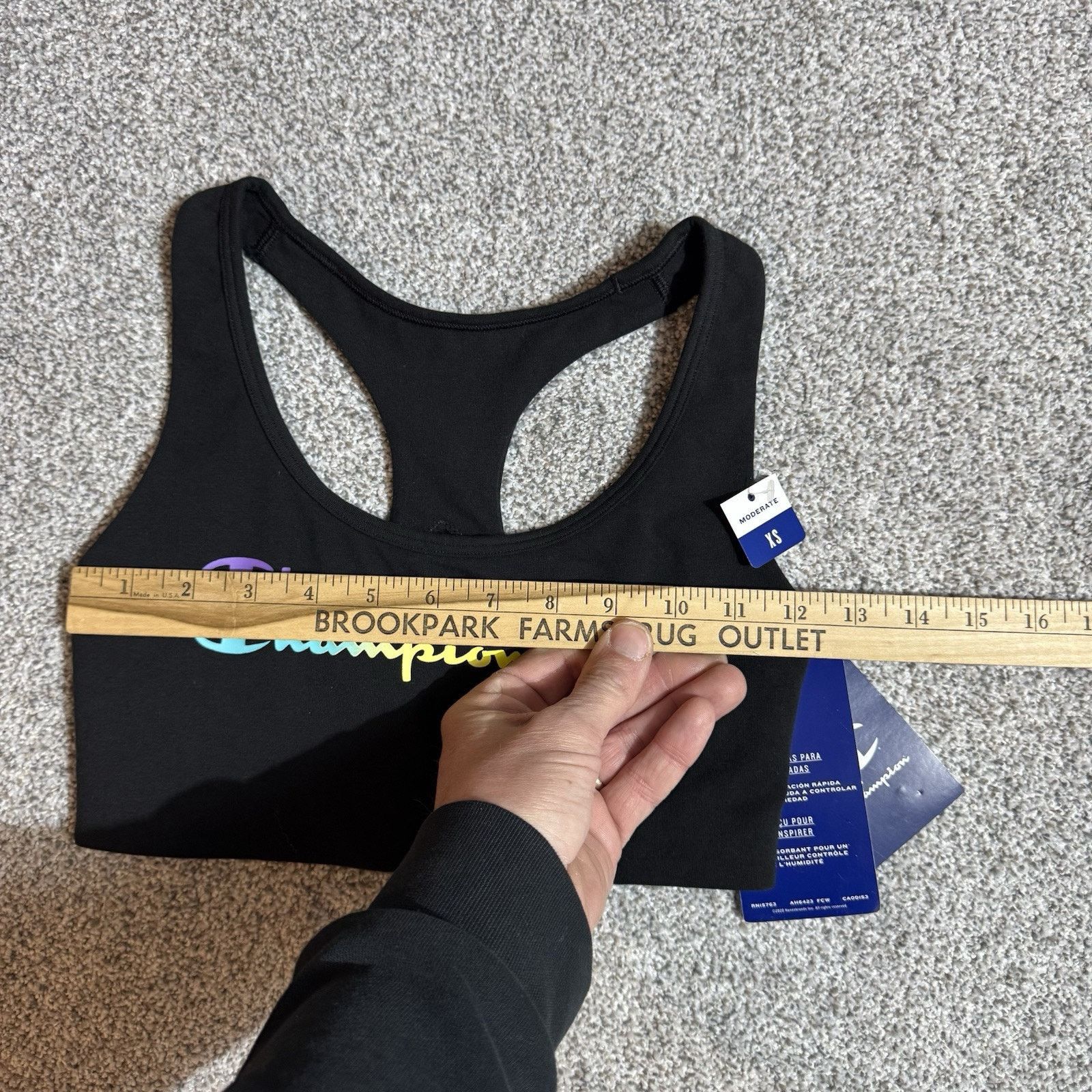 Champion Champion Sports Bra Womens XS Athletic Streetwear Racerback Size XS / US 0-2 / IT 36-38 - 3 Thumbnail