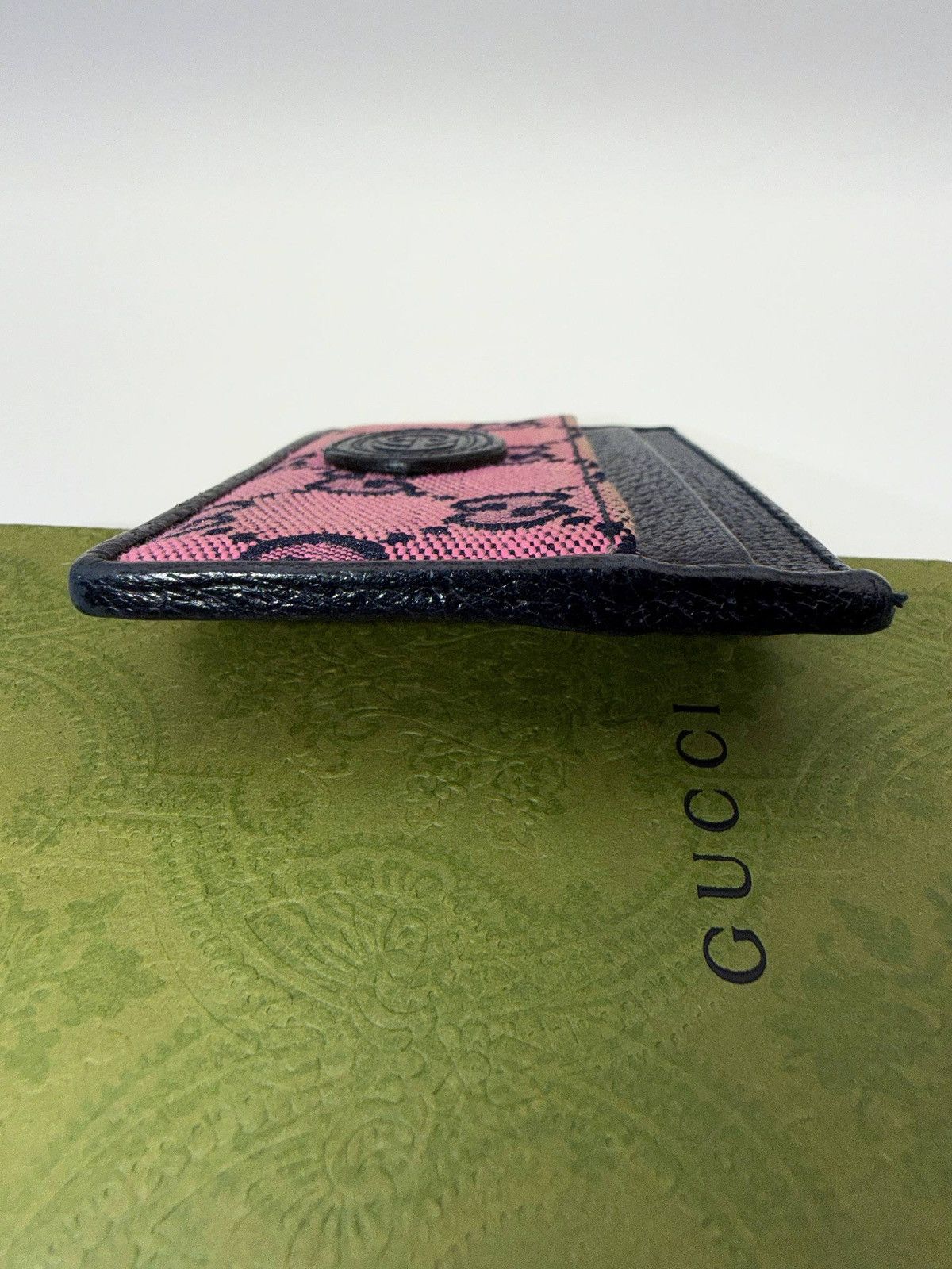 Gucci Gucci Marmont GG monogram pink fabric Canvas Leather Wallet Size ONE SIZE - 8 Thumbnail