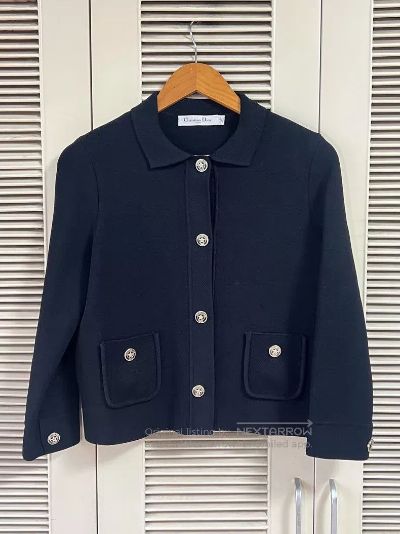 Dior Dior Black knitted short coat Size XS / US 0-2 / IT 36-38 - 1 Thumbnail