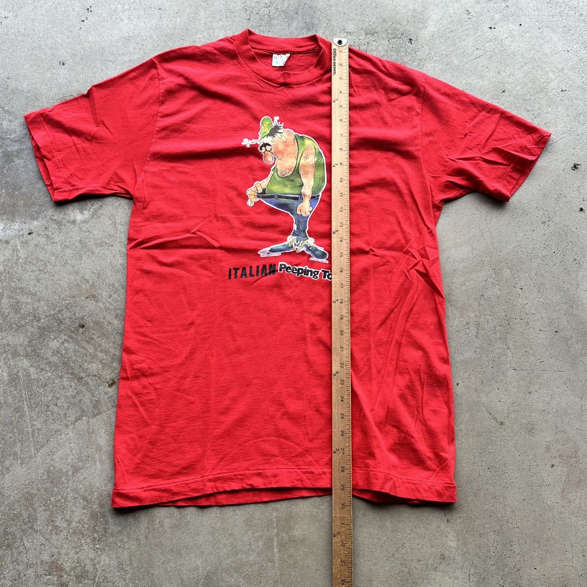 Vintage Vintage Italian Peeping Tom T Shirt 70s Single Stitch USA Size US L / EU 52-54 / 3 - 7 Thumbnail