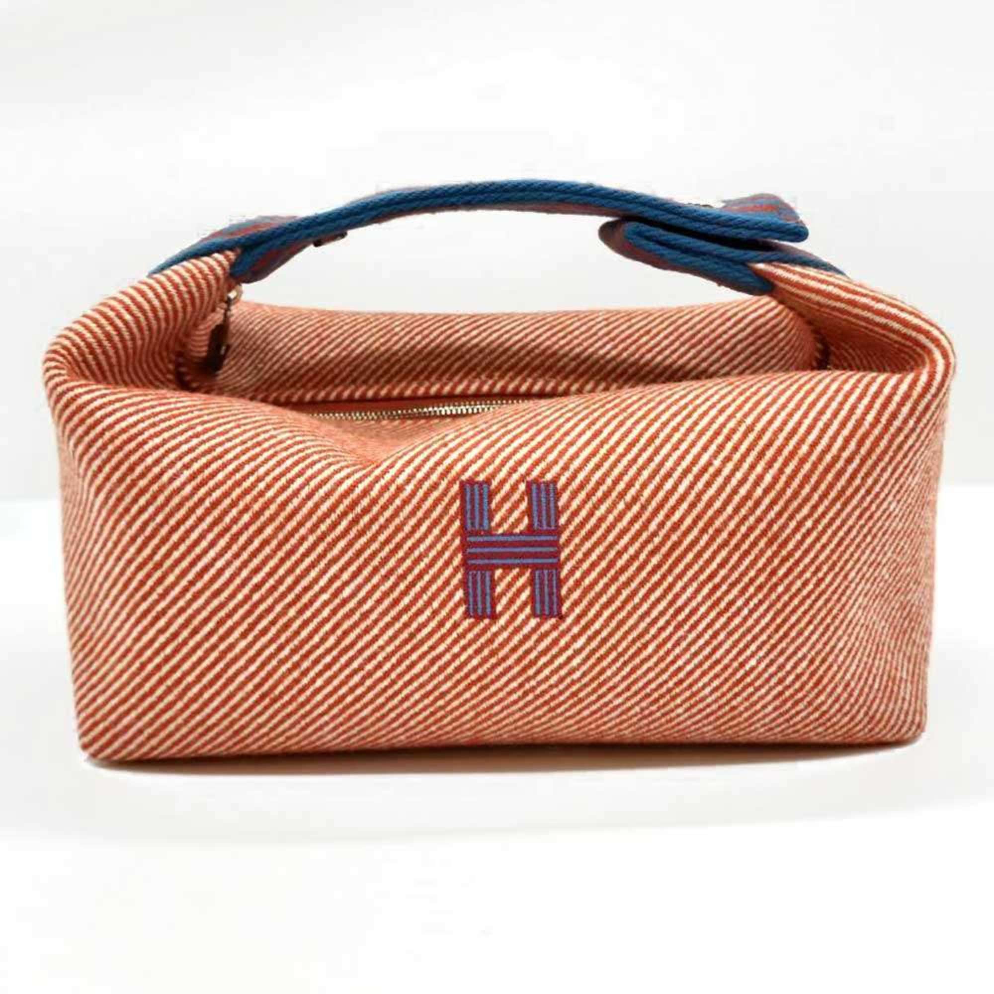 Hermes Hermès Brid A Black PM Handbag Pouch Sub Bag Orange x Red Blue Canvas HERMES Size ONE SIZE - 1 Thumbnail