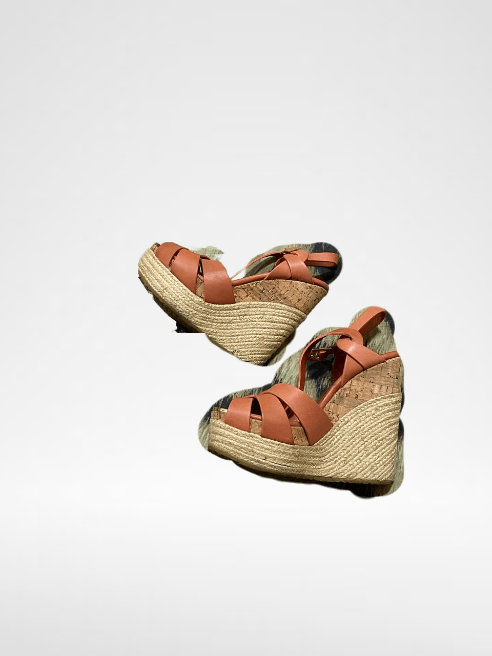 Jimmy Choo Leather Espadrilles Orange