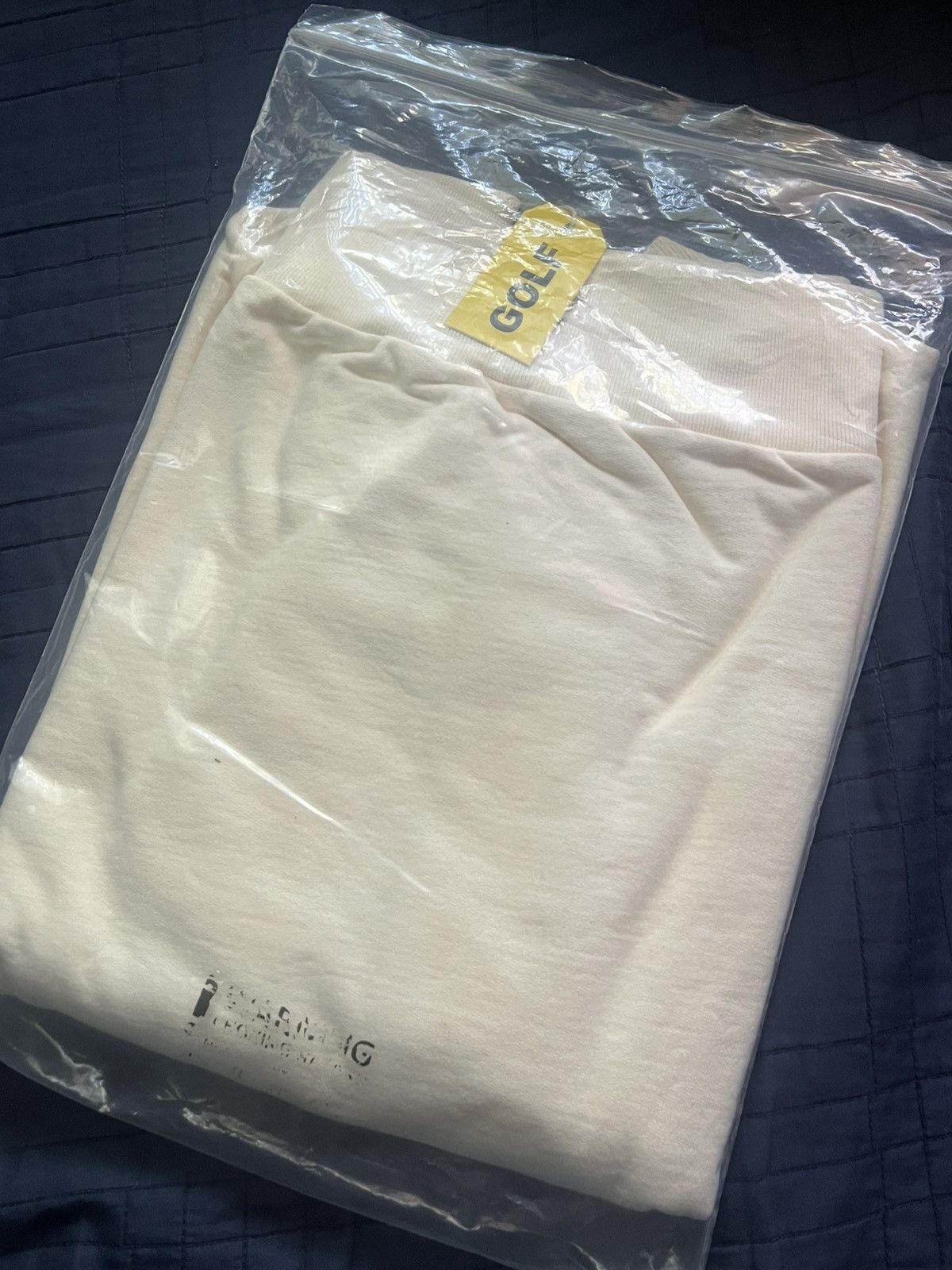 Golf Wang Golf 3D mini 2 tone logo crew neck- cream Size US M / EU 48-50 / 2 - 3 Thumbnail