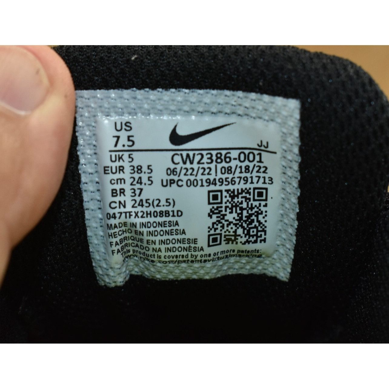 Nike Nike Crater Impact Women's Shoes Size 7.5 Black/White Athlet Size US 7.5 / IT 37.5 - 12 Thumbnail