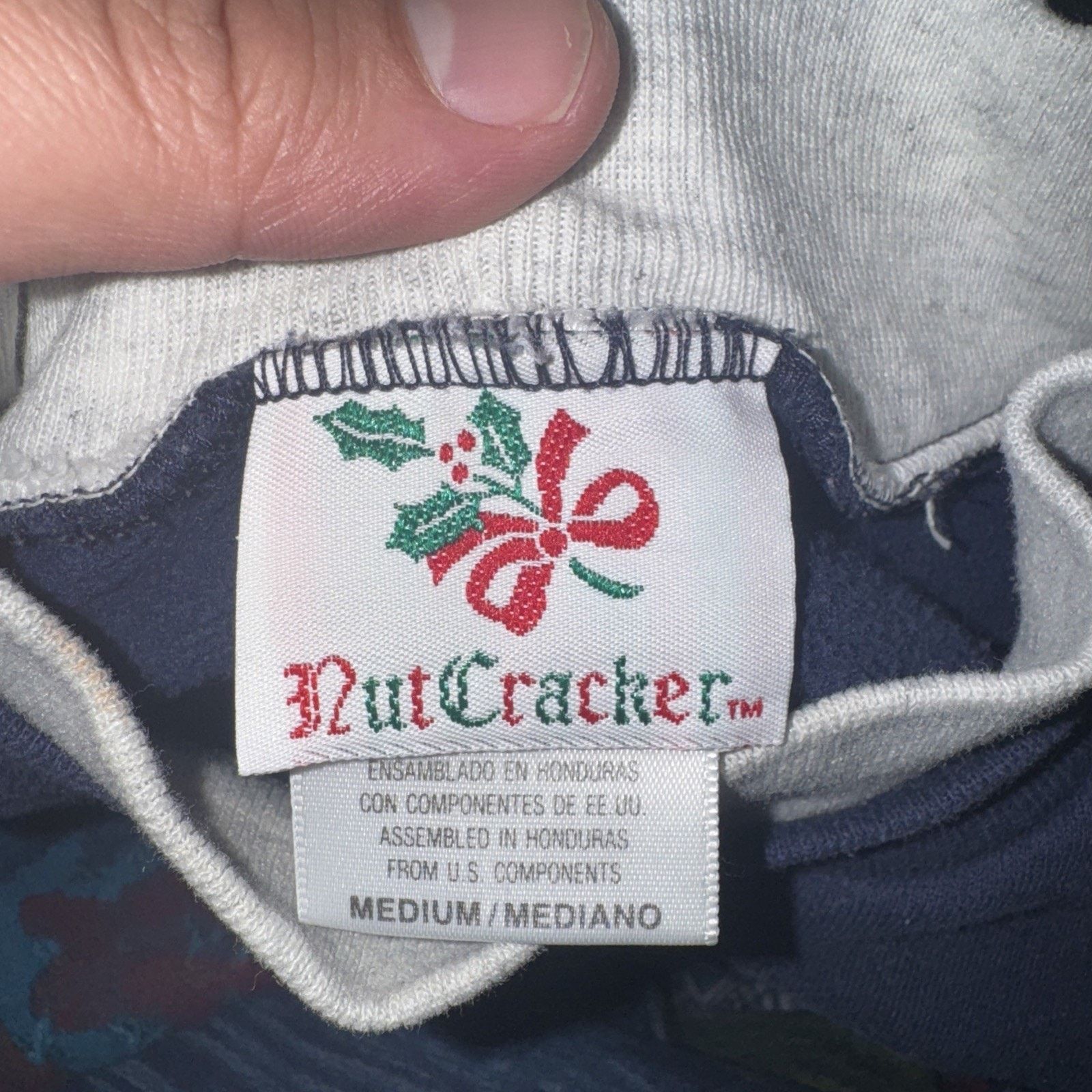 Vintage VNTG Nutcracker Christmas Crewneck Sweatshirt Blue M 22x24 Size US M / EU 48-50 / 2 - 3 Thumbnail