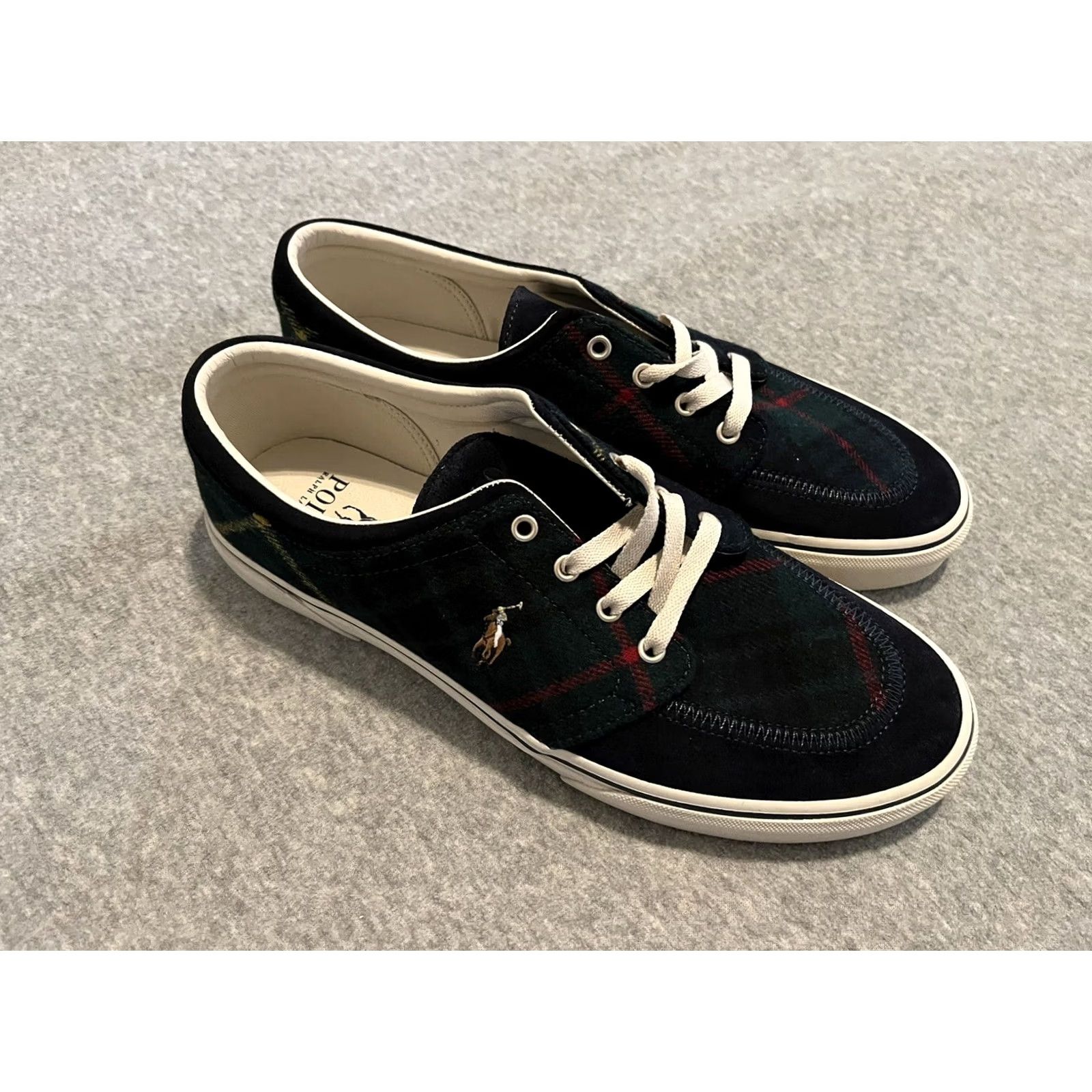 Polo Ralph Lauren Polo Ralph Lauren Faxon X Plaid Leather Pony Shoes Mens Size 10 US Sneaker Multicolor Leather & Textile Plaid New Size US M / EU 48-50 / 2 - 2 Thumbnail