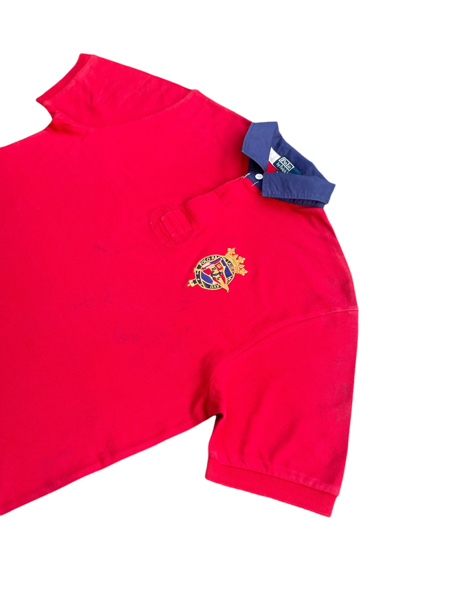 Designer × Polo Ralph Lauren × Vintage Vintage Polo Ralph Lauren Rugby Polo Tshirt Size US L / EU 52-54 / 3 - 2 Thumbnail