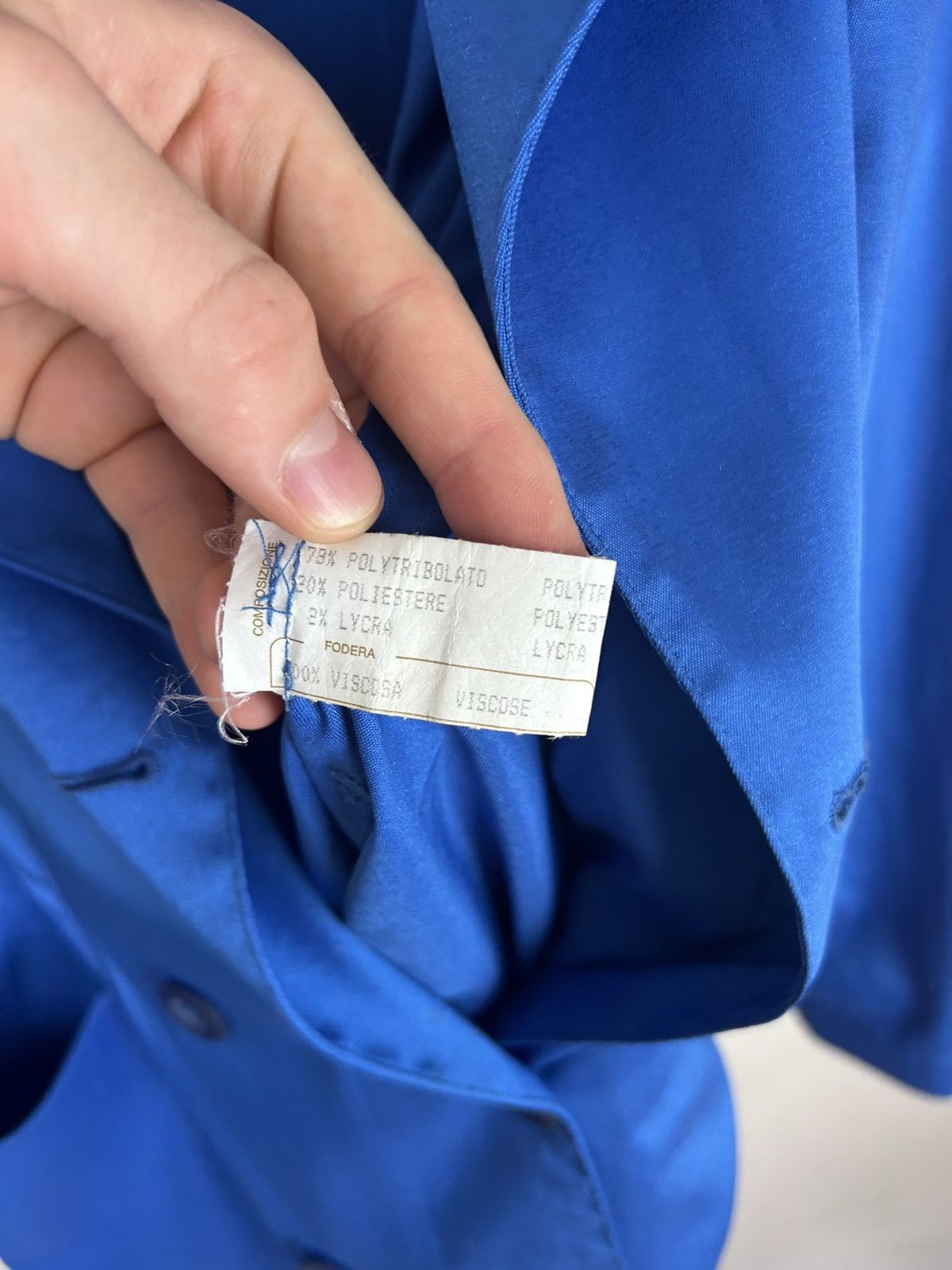 Alexander McQueen × Vintage 🧿chinese belted coat navy blue Size US S / EU 44-46 / 1 - 16 Thumbnail