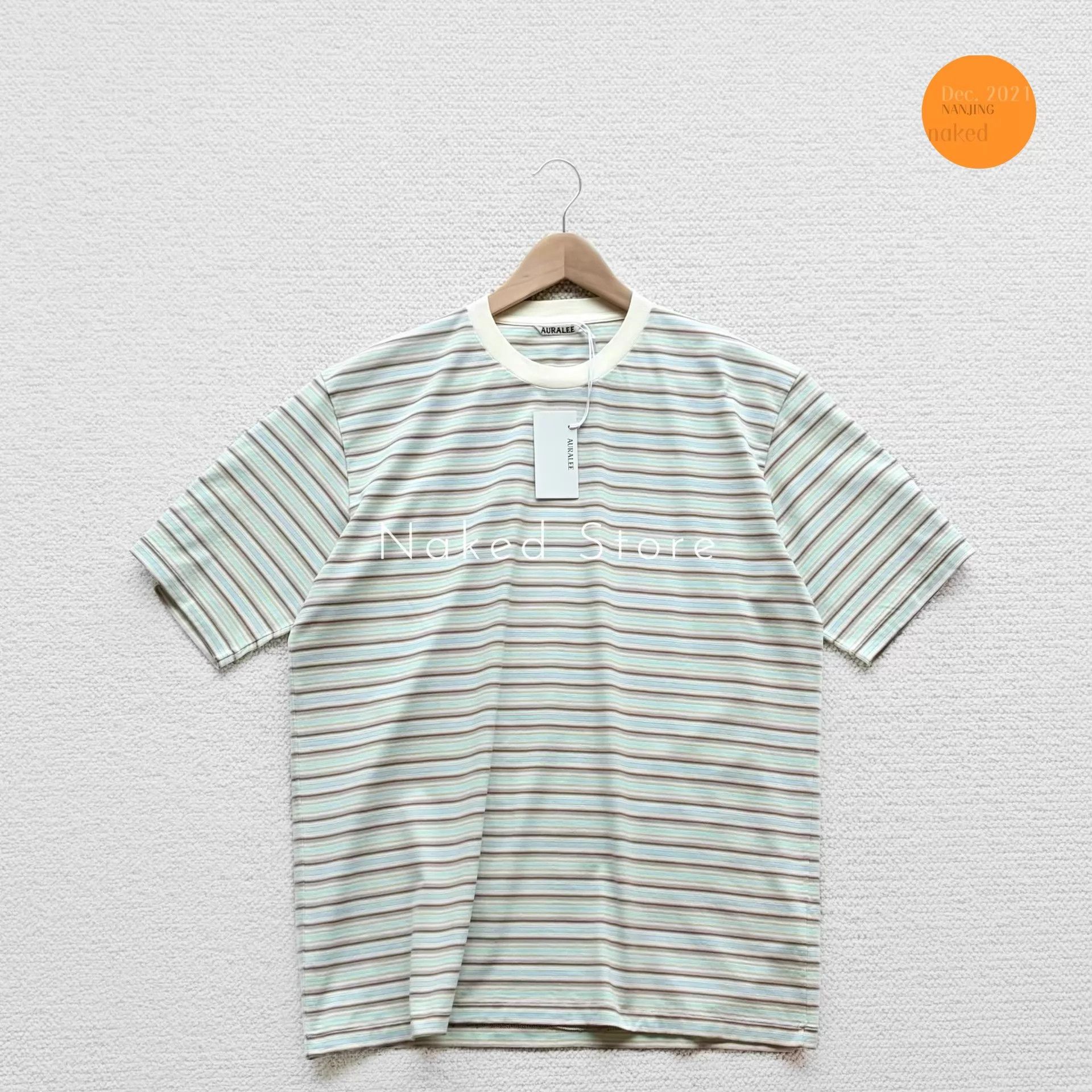 Auralee AURALEE Gradient Stripe 26SS 3 Two-Tone SS T-shirt Size US L / EU 52-54 / 3 - 2 Thumbnail