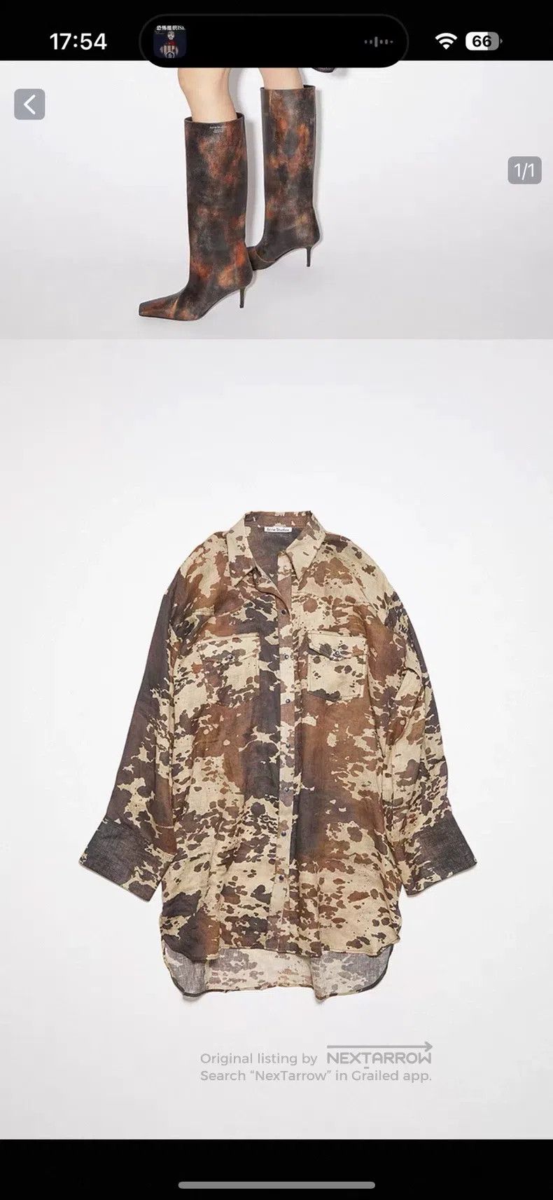 Acne Studios Acne Studios Cow Print Splatter, Linen Shirt and Little Dr Size 4XL / US 24-26 - 4 Thumbnail