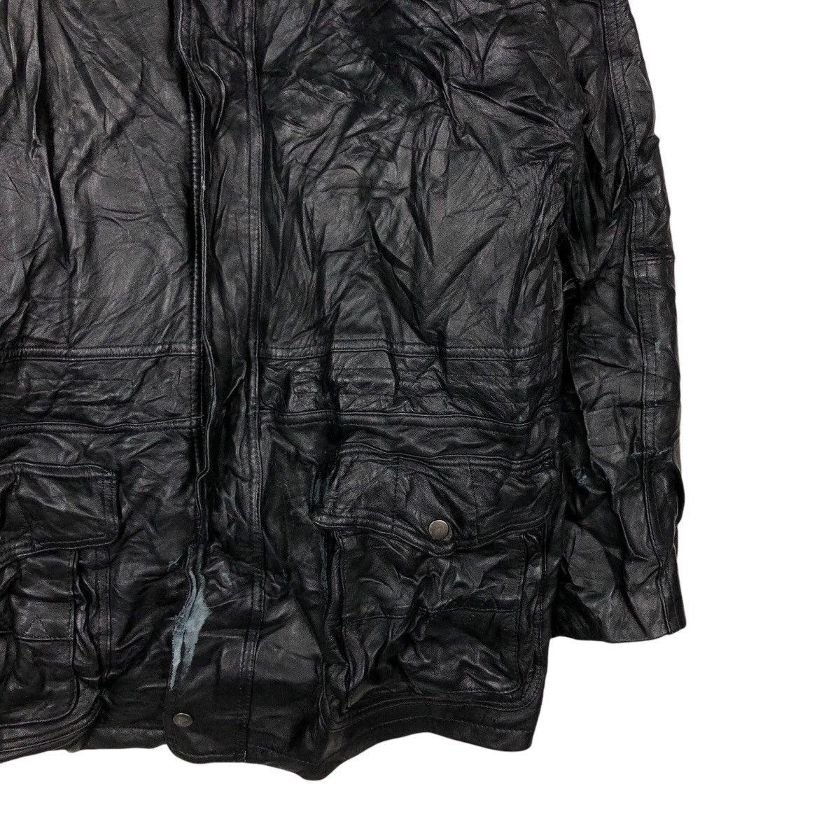 Japanese Brand 📌Vintage Biker Genuine Leather Jacket Vernon Issey Miyake Size US L / EU 52-54 / 3 - 6 Thumbnail