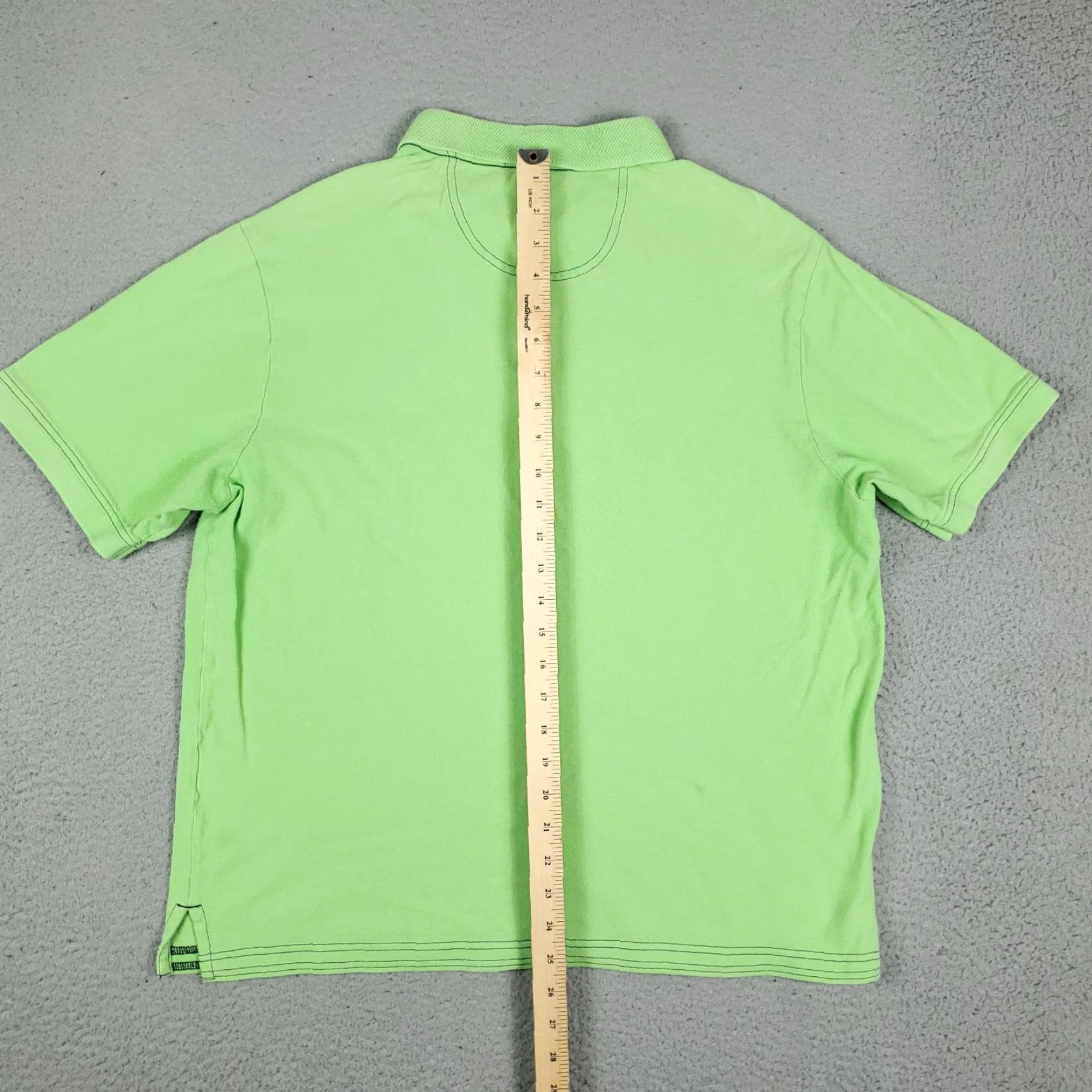 Cremieux Daniel Cremieux Polo Shirt Adult Large Green 100% Cotton Short Sleeve Button Logo Solid Preppy Sports Mens Size US L / EU 52-54 / 3 - 5 Thumbnail
