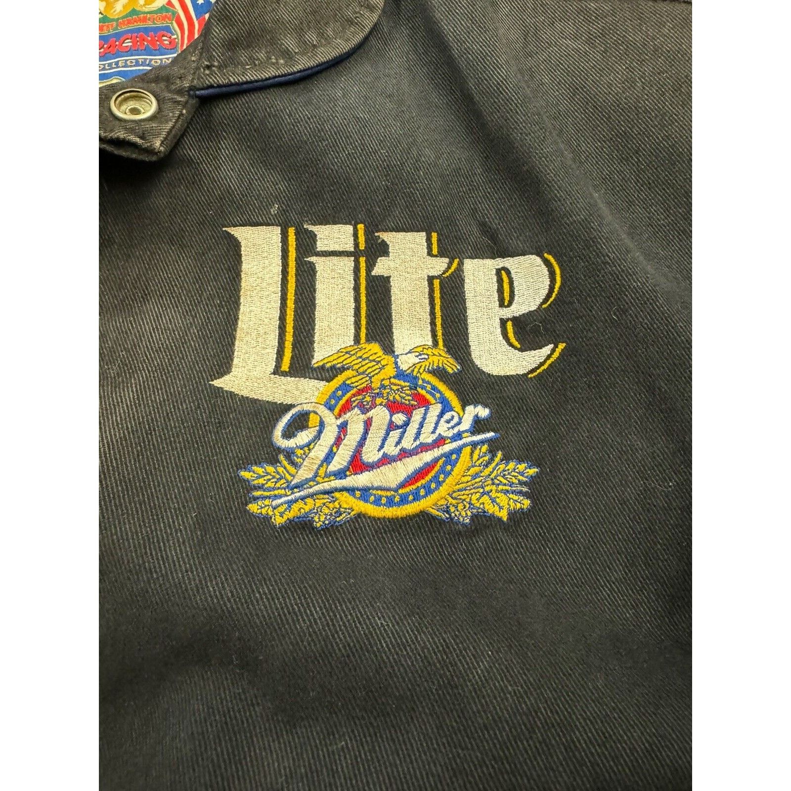 Jeff Hamilton VTG 80s Rusty Wallace Jeff Hamilton Jacket Miller Lite XL Size US XL / EU 56 / 4 - 8 Thumbnail