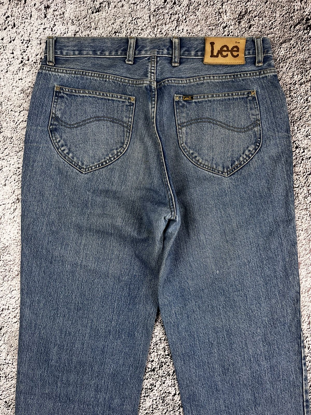 Lee Vintage Y2K Lee faded straight denim jeans streetwear Size US 35 - 4 Thumbnail