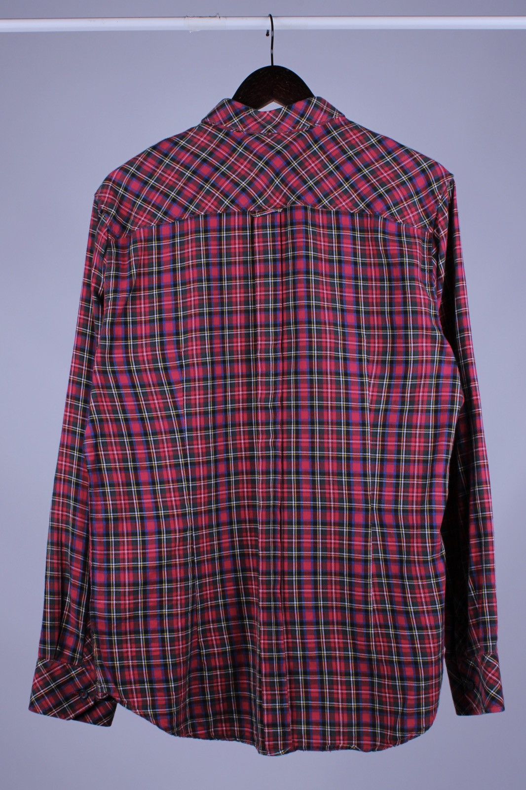 Designer × Dolce & Gabbana Dolce & Gabbana George Plaid Red Long Sleeve Button Shirt Size US L / EU 52-54 / 3 - 4 Thumbnail