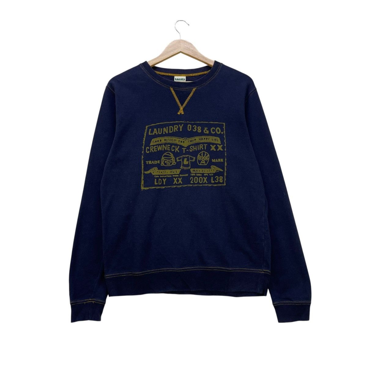 Japanese Brand 💥Vintage Laundry graphic print crewneck sweatshirt Single Size US M / EU 48-50 / 2 - 1 Thumbnail