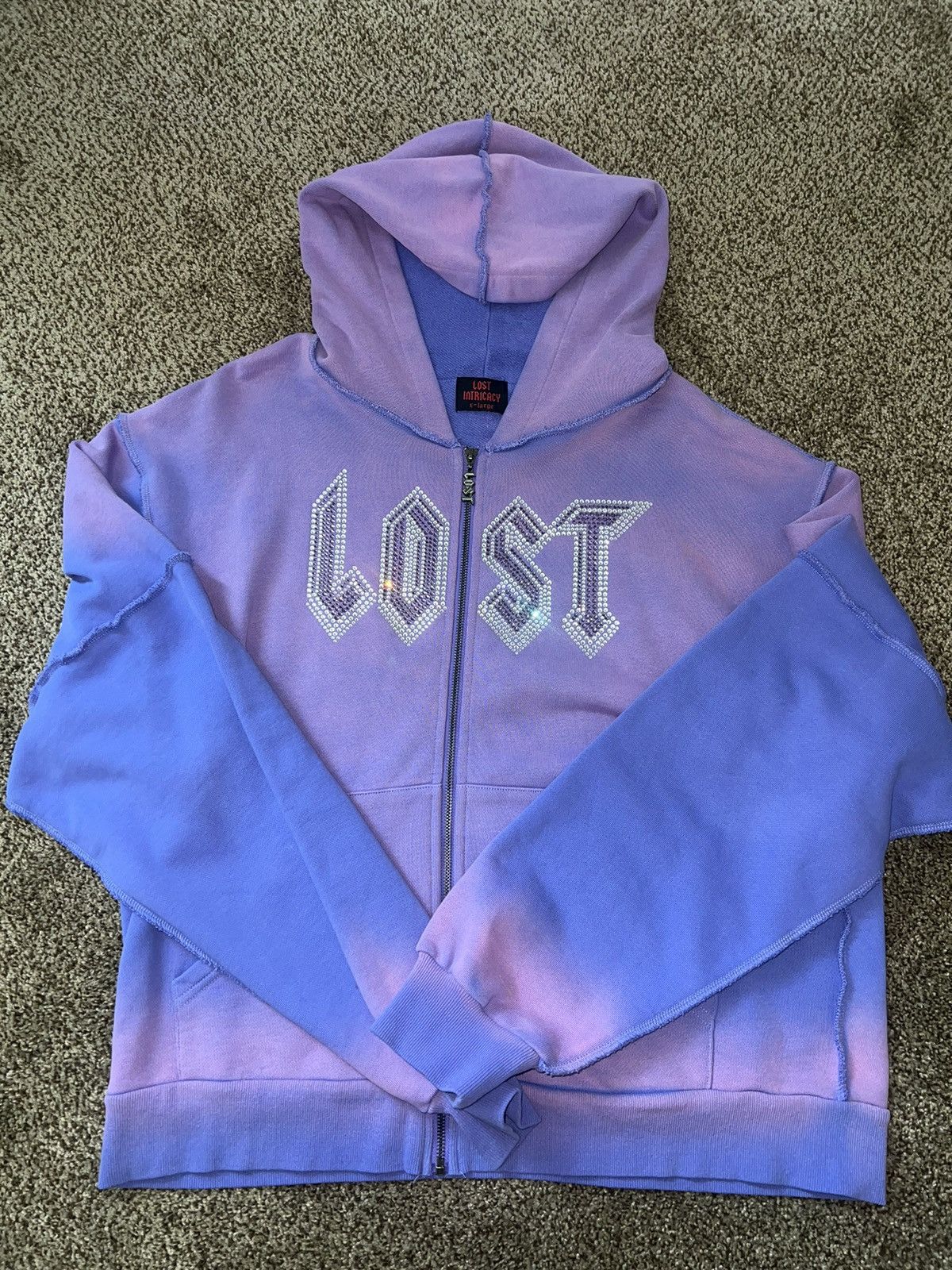 image of Lost Intricacy Lavender Hoodie in Purple, Men's (Size XL)