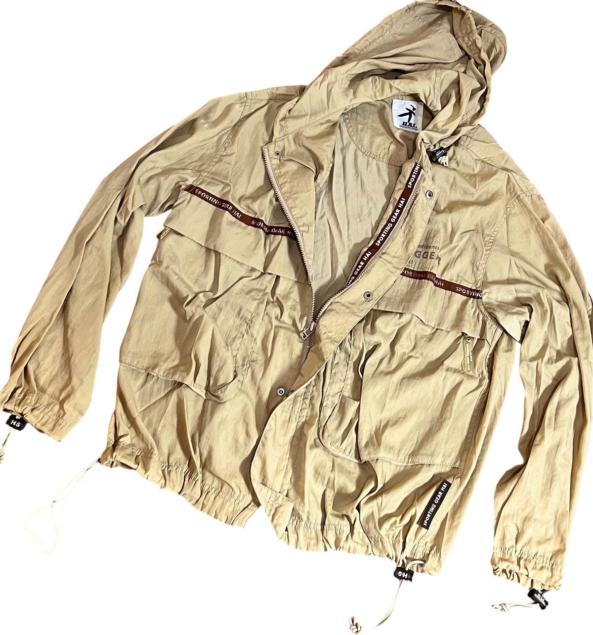 Hai Sporting Gear Vintage hai sporting gear flowy lightweight hooded jacket Size US L / EU 52-54 / 3 - 2 Thumbnail