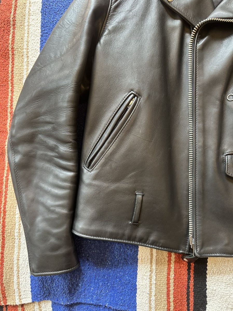 Schott Schott NYC 618 Perfecto black leather jacket – clean version Size US M / EU 48-50 / 2 - 7 Thumbnail