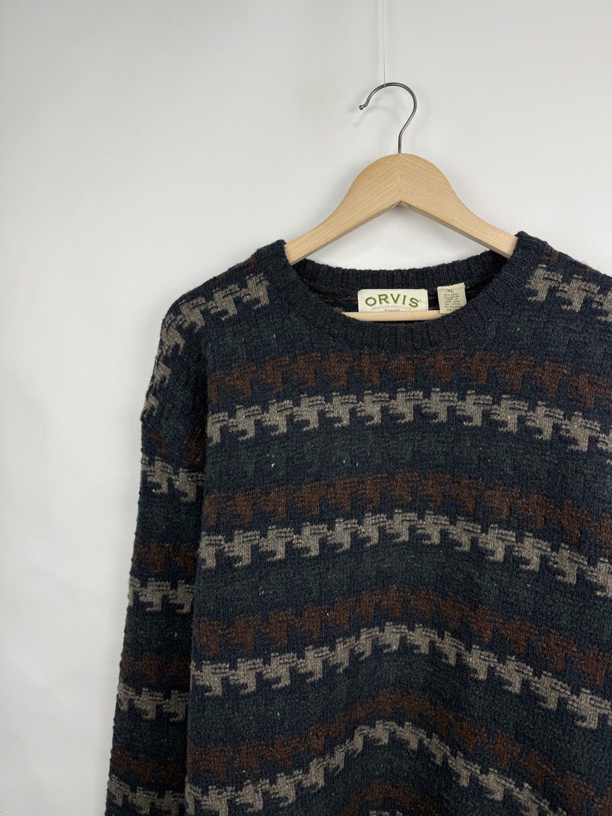 Orvis 🇺🇸 Vintage 90s Orvis Southwestern Navajo Fisherman Sweater Size US XL / EU 56 / 4 - 3 Thumbnail