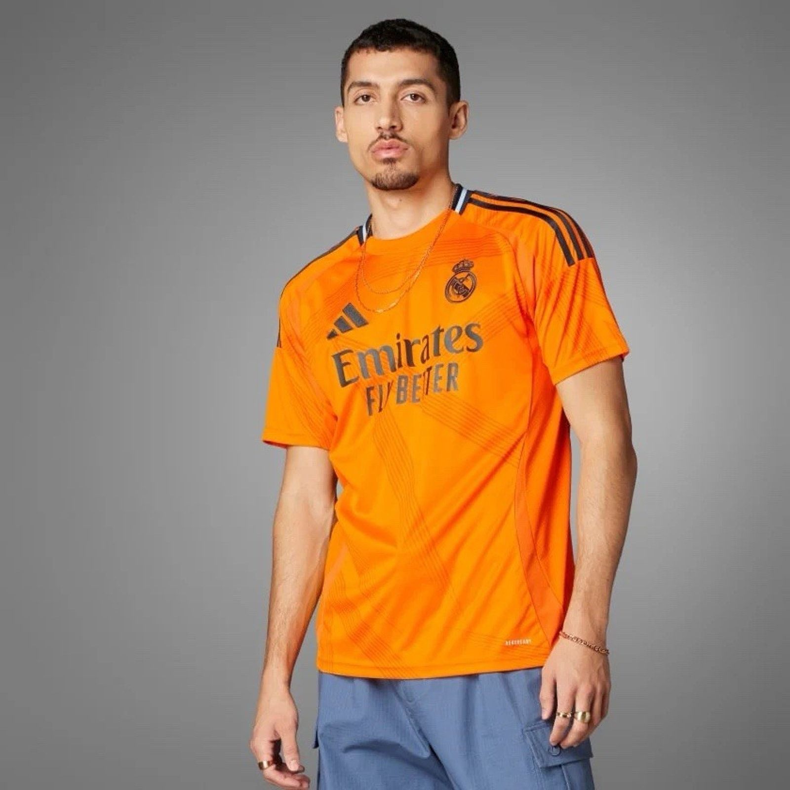 Adidas Adidas 2024/25 Real Madrid Away Soccer Jersey Medium Orange Size US M / EU 48-50 / 2 - 2 Thumbnail